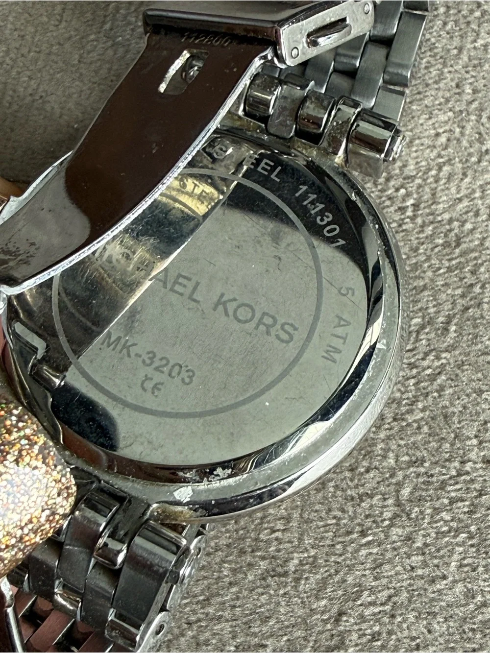 Michael Kors Two-Tone Rose Gold and Silver Women's Watch with Crystal Bezel